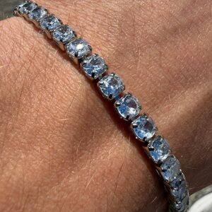 Elegant Silver Tennis Bracelet